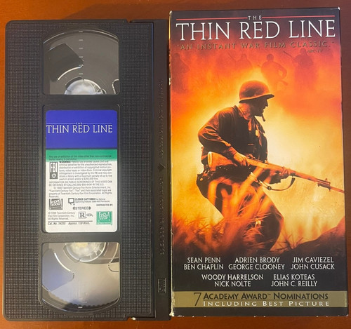 The thin red line - thin, film